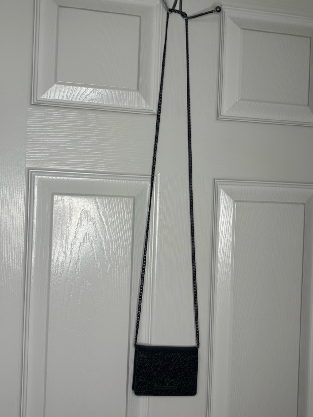 Armani Exchange Black Mini Crossbody with Chain Strap pre-loved
